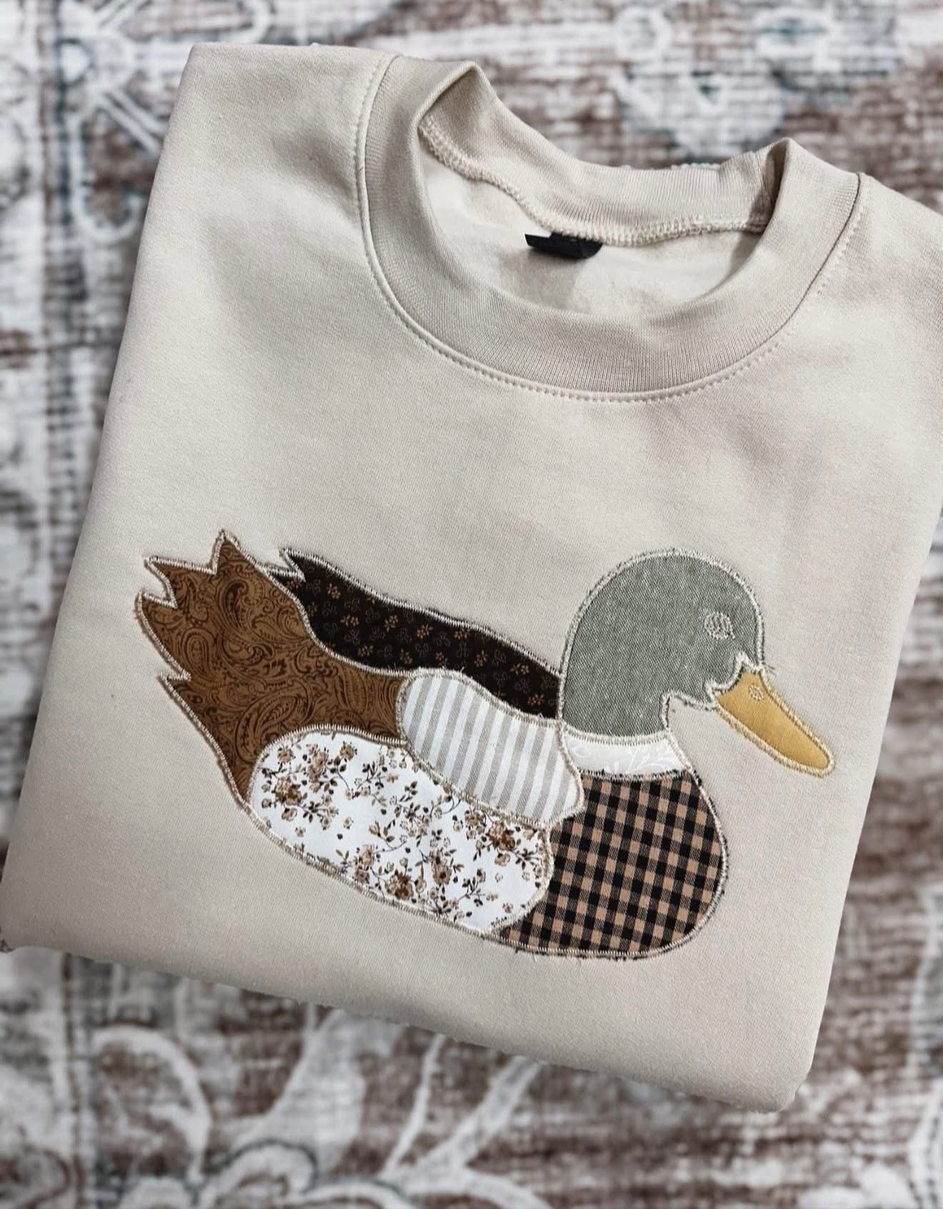 Appliqué Duck Embroidery