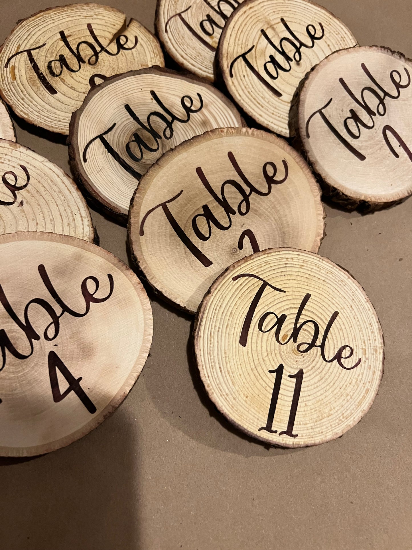 Table Numbers