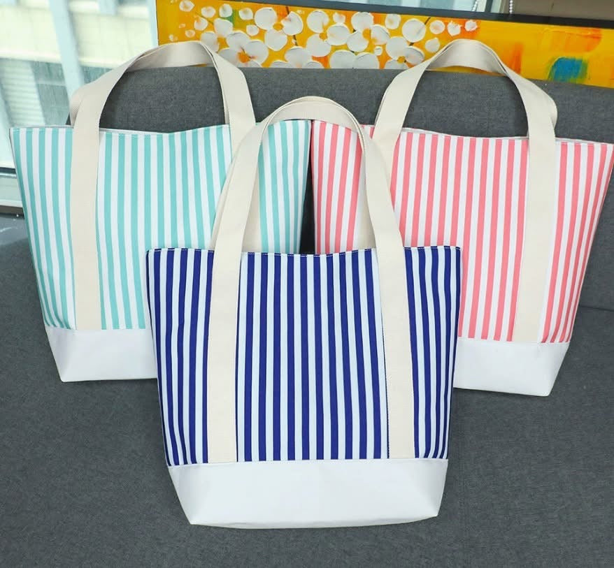 Striped Tote Bag
