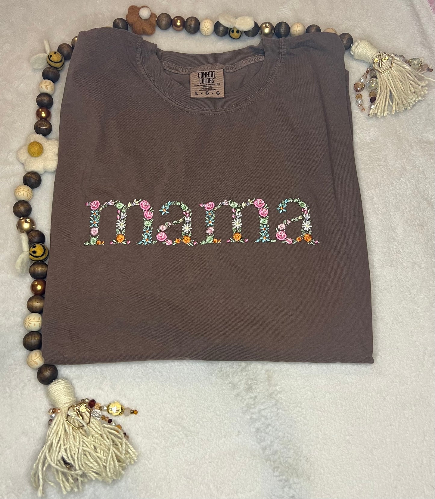 Mama Embroidered CC Tee