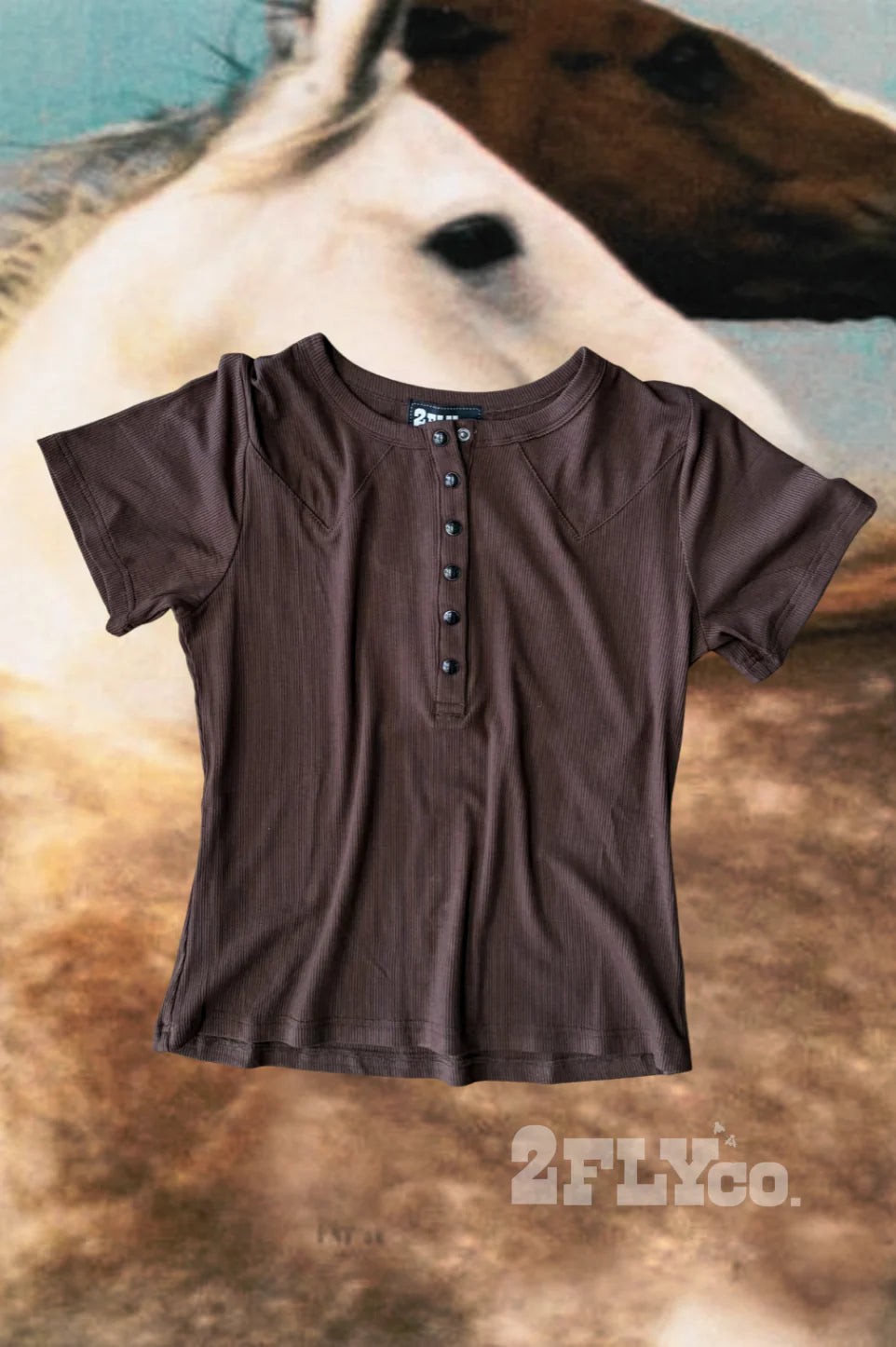 Basic Tee- Mocha