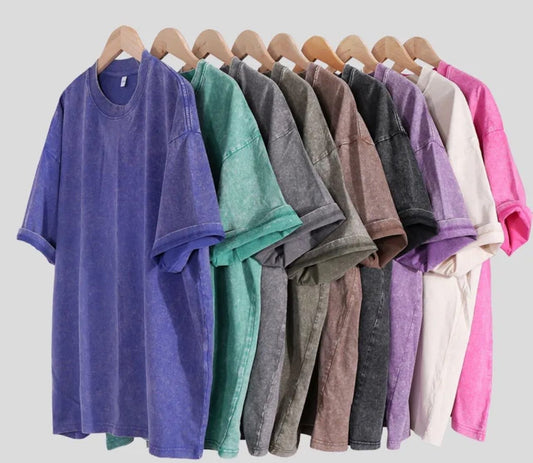 Acid Wash Tees (S-5XL)