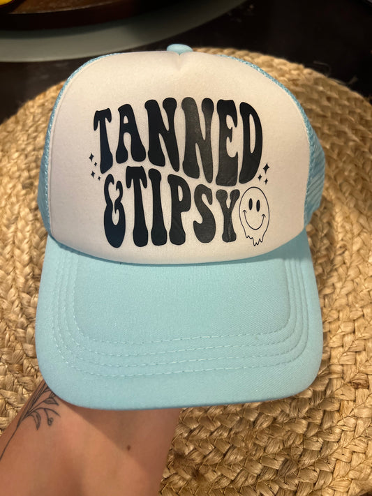 Tanned and Tipsy Blue Hat