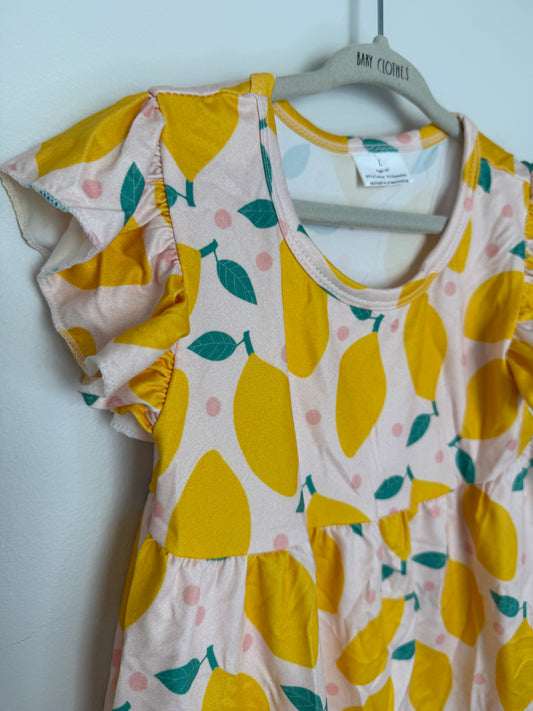 Lemon Ruffle Short Set