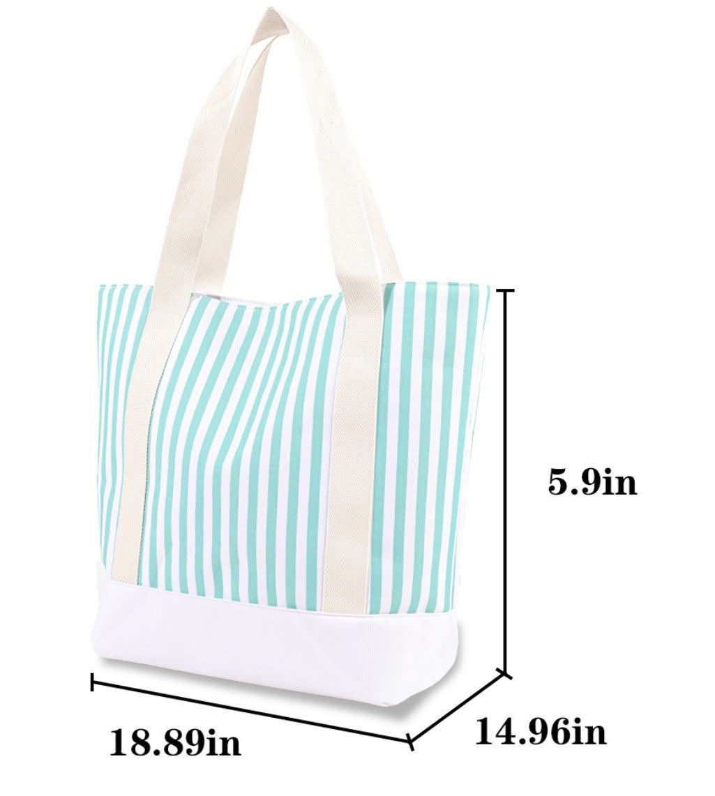Striped Tote Bag