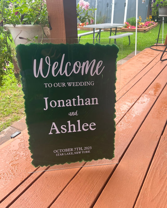 Wedding Welcome Sign