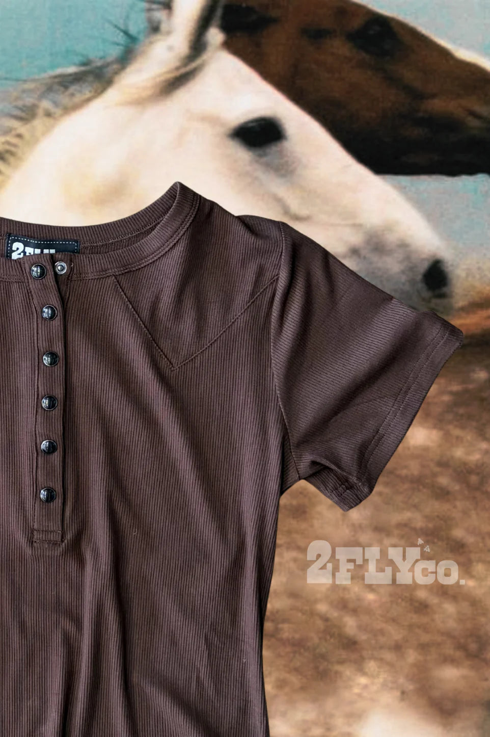 Basic Tee- Mocha