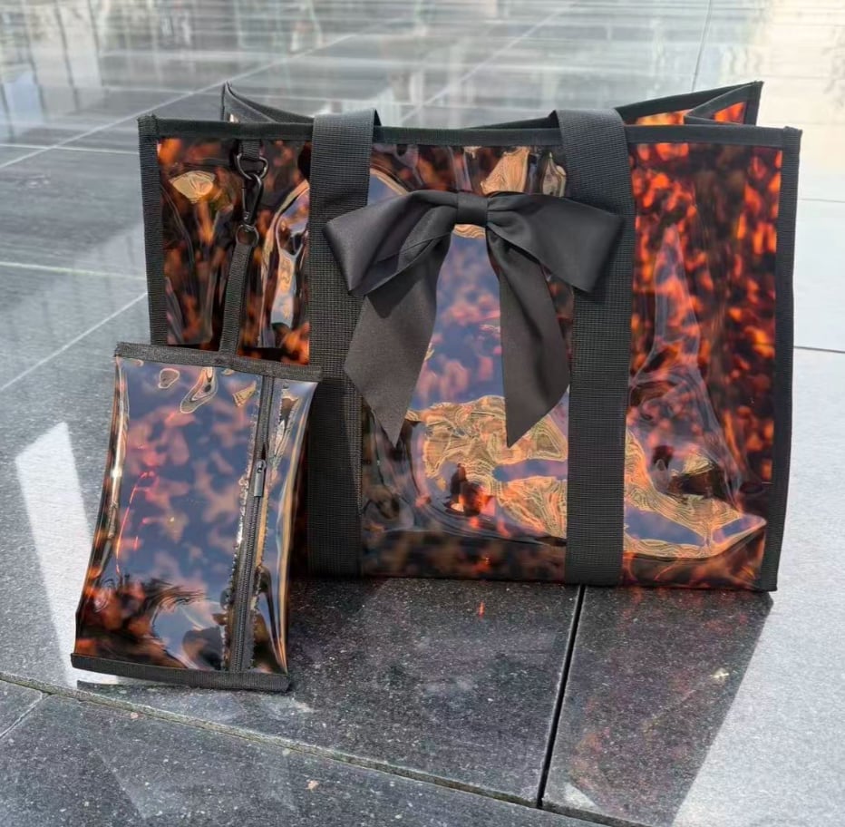 Tortoise Print Bag+Sling Set