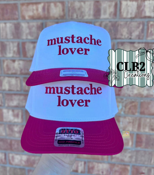 Embroidered Mustache Lover Hat