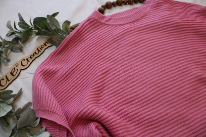 Pastel Meg Pullover Poncho in Pink