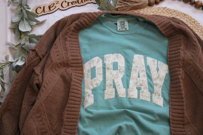 PRAY Floral Embroidered T-shirts