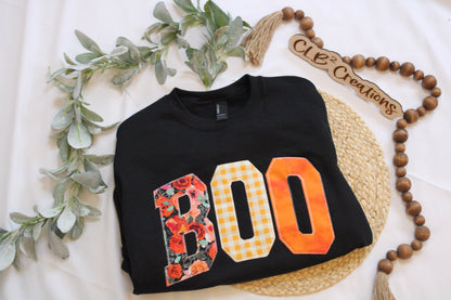 BOO Embroidered Crew