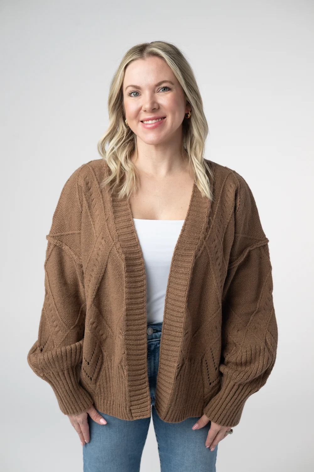 Willow Cardigan in Mocha
